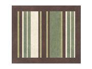 Sweet JoJo Designs Green and Brown Ethan Modern Cotton Floor Rug