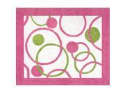 Sweet Jojo Designs Circles Pink and Green Accent Floor Rug