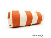 Majestic Home Goods Vertical Stripe Round Bolster Pillow Orange