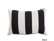 Majestic Home Goods Vertical Stripe Small Pillow Black