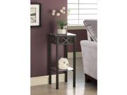 Tempered Glass Top Black Plant Stand