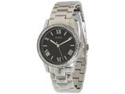 Guess Women s U11671L2 Silver Stainless Steel Quartz Watch with Black Dial
