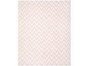 Safavieh Hand woven Moroccan Reversible Dhurrie Pink Ivory Wool Rug 5 x 8