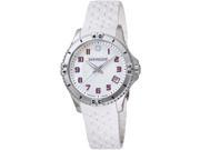 Wenger Women s Squadron Mother Of Pearl Dial White Rubber Watch 0121.103