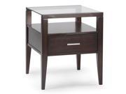 Baker Wood Collection Rectangular End Table