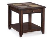 Magnussen Home Furnishings Allister Wood Rectangular End Table