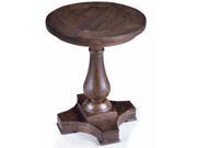 Densbury Pine Wood Round Accent End Table