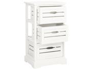 Safavieh Samara Grey Storage 3 Drawer Cabinet