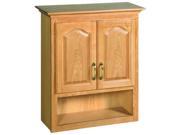 Design House 552844 Richland Nutmeg Oak Bathroom Wall Cabinet with 2 Doors 26.7 Inches by 30 Inches 552844