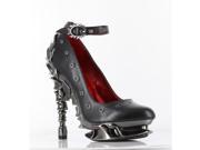 Hades Women s Zephyr Black Leather Spine heel Pumps