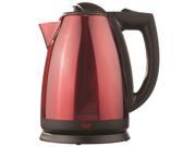 Brentwood KT 1805 2.0 Liter Stainless Steel Electric Cordless Tea Kettle Red Black