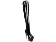 Pleaser Women s Adore 3060 Patent Leather 7 inch Thigh high Boots