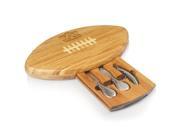 Picnic Time Quarterback Auburn University Tigers Natural Wood Cutting Board