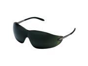 Crews Blackjack Green Lens Safety Glasses