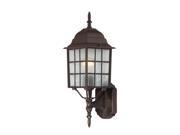 Nuvo Adams 1 light Rustic Bronze 18 inch Wall Sconce