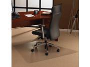 Floortex Cleartex Ultimat Polycarbonate Trapezoid Chair Mat 48 x 60 for Carpet