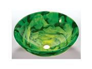 Green Glass Sink Bowl