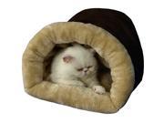 Armarkat 22 inch Faux Suede and Fur Mocha Small Pet Bed