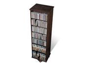 Prepac Everett Espresso 2 sided Spinner Media Storage Cabinet