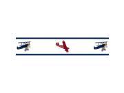 Sweet JoJo Designs Airplanes Vintage Aviator Wall Border