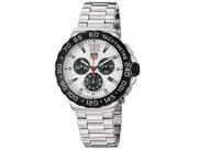Tag Heuer Men s Formula 1 White Dial Chronograph Steel Watch