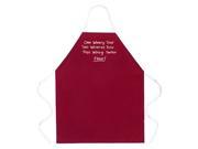 Attitude Aprons One Winery Tour Red Apron