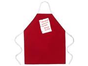 Attitude Aprons Fire Department Note Red Apron
