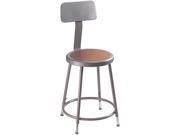 NPS Adjustable height Stool with Backrest and Steel Gauge Tubing