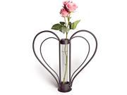 Swetheart Iron Heart shaped Bud Vase