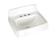 American Standard White Wall mount Bathroom Sink