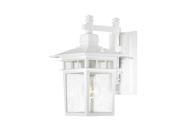 Nuvo Cove Neck 1 light White Wall Sconce