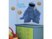 Sesame Street Cookie Monster Peel Stick Giant Wall Decal