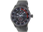 Nautica Men s N15649G Black Polyurethane Quartz Watch with Black Dial
