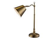 Dimond Hamilton Desk Lamp in Antique Brass with Antique Brass Shade D1837