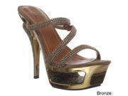 Pleaser Day Night Women s Deluxe 603 Strap Cut out Platform Sandals