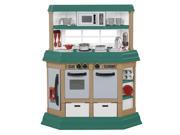 American Plastic Toys Cookin Kitchen Play Set with Realistic Burners.