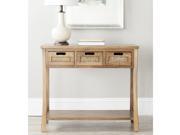 Safavieh Autumn Brown 3 drawer Console Table