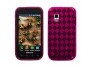 INSTEN Hot Pink Argyle Candy Phone Case Cover for Samsung i500 Fascinate