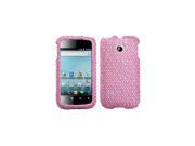 INSTEN Dots Pink white Diamond Phone Case Cover for HUAWEI M865 Ascend II U8651S