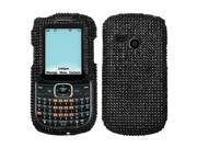 INSTEN Black Diamante Phone Case Cover for LG UN200 Saber 501C