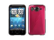 MYBAT Red Brushed Metal Case for HTC Inspire 4G