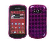 INSTEN Hot Pink Argyle Phone Case Cover for Samsung M950 Galaxy Reverb
