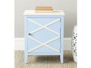 Safavieh Bernardo Light Blue White Side Cabinet