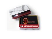 San Francisco Giants Men s Black Leather Bi fold Wallet