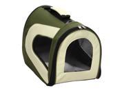 Pet Life Medium Green Mesh Pet Dog Carrier Crate