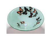 Butterfly Glass Sink Bowl