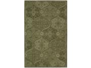 Nourison Hand tufted India House Green Rug 3 6 x 5 6