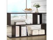 Baxton Studio Sienna Dark Brown Espresso Modern Storage Shelf