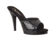 Pleaser Women s Flair 401 2 Black Patent Slide Platform Sandals
