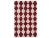 Flatweave TriBeCa Red Wordly Wool Rug (8' x 10') Flatweave TriBeCa Red Wordly Wool Rug (8' x 10')